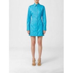 Fendi Abito chemisier in nylon Blue Taglia 38