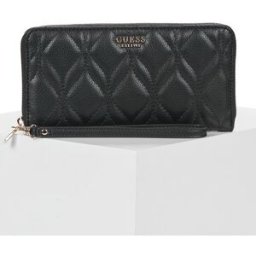 Guess Portafoglio MAXINE SLG LARGE ZIP AROUND Nero Unica