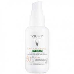 Vichy Capital Soleil UV Clear Fluido Anti-Imperfezioni Protezione Solare Molto Alta SPF 50 40 Ml