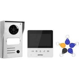 Tecnomat KIT VIDEOCITOFONO ASTRAL 4,3" HD A 2 FILI CON TAG RFID PREDISPOSTO PER WIFI