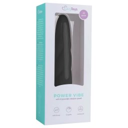 Easytoys - vibratore a barra in silicone twist - nero