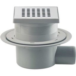 Tea POZZETTO DOCCIA PAVIMENTO MINIFLOW Q GRIGLIA L 110 X 110 mm INOX TELO TECNICO 1500 X 1200 mm