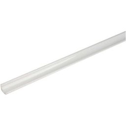 Tecnomat COPRIFILO ANGOLARE PVC BIANCO KIT DOCCIA BARRA 250 cm 2 BARRE 125 cm TAGLIO 3 VIE CON TERMINALI