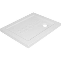 Althea PIATTO DOCCIA SERIE ITO IN CERAMICA BIANCO 72x90 cm H 5,5 cm PILETTA Ø 90 mm