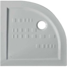 Althea PIATTO DOCCIA 1/4 DI CERCHIO ITO IN CERAMICA BIANCO 80x80 cm H 5,5 cm PILETTA Ø 90 mm
