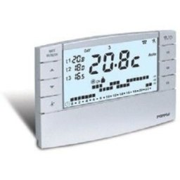 Perry Electric Cronotermostato Digitale Settimanale 230v Serie "Zefiro" Mod. 1cr Cr025b Con Modem Gsm Colore Bianco