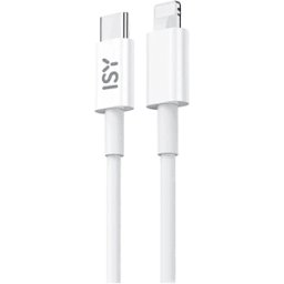 ISY Cavo Lightning IUC-0006N di ricarica a USB-C, certificato MFi, per iPhone, 1 metro, bianco