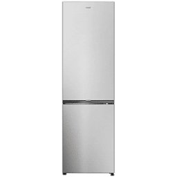 Candy FRIGORIFERO COMBINATO CNCQ2T518EX, Capacità netta totale 279 l, Rumorosità: 38 dB(A), 4 ripiani, Dimensioni: L 54,5 cm A 182,5 P 60,2 cm, Inox, Classe E