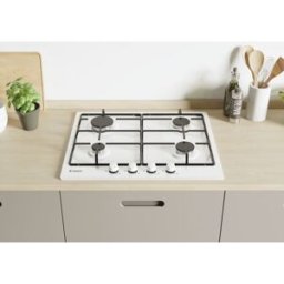 Ⓜ️??? Candy CHW6BRWW - Piano cottura acciaio inox, BIANCO, 4 fuochi gas, griglie smalta