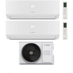 Bosch Climatizzatore Dual Split Climate 3200i 12+12 con 5000M 62/3 E Inverter R 32 Wi-Fi Optional Classe A++