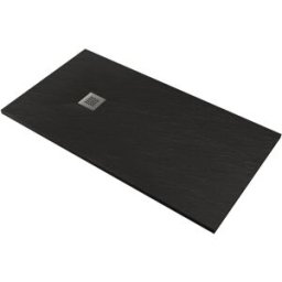 pedrinelli Piatto Doccia in Pietra 80x100 cm Ardesia Stone Side Antracite...