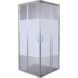 Tecnomat BOX DOCCIA QUATTRO RETTANGOLARE (68-78) x(88-98) H190cm VETRO TEMPERATO SERIGRAFATO 4mm