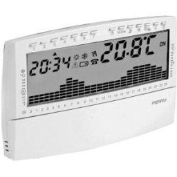 Tecnomat CRONOTERMOSTATO PERRY CR018 SETTIMANALE DIGITALE DA PARETE COLORE BIANCO SLIM