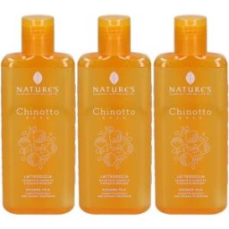 biosline NATURE'S Chinotto Rosa Lattedoccia 3x200 ml Gel doccia