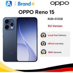 Oppo Smartphone Reno15 5G conforme alle specifiche UE, 8 GB + 512 GB, Snapdragon 7 Gen 4, 6500 mAh, 80 W, 6,59 pollici, fotocamera da 50 MP con OIS, telefoni cellulari con garanzia ufficiale