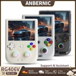 Anbernic RG406V Console di gioco portatile retrò 4 "IPS Multi-touch Screen Android 3D Hall Joystick 5500mAh Lettore video 1080p DP Out
