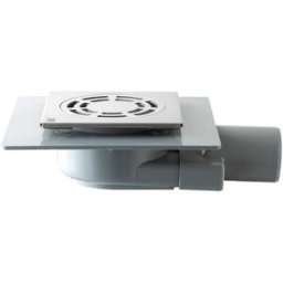 Tea POZZETTO DOCCIA PAVIMENTO TIRANA GRIGLIA L 120x120 mm INOX AISI 316L SCARICO Ø 50 mm