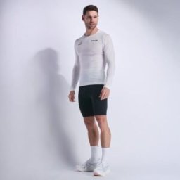 Ekoï T-SHIRT A MANICHE LUNGHE EKOI RUN RACING OUTLAST BIANCA