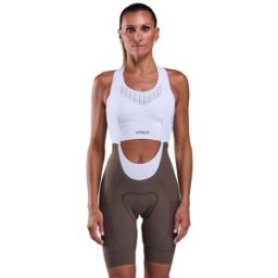 Ekoï Pantaloncino da ciclismo donna EKOI Perf CARGO Cioccolato