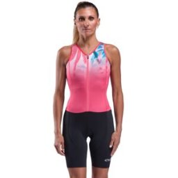 Ekoï Body triathlon donna EKOI Perf OASIS senza maniche Rabarbaro