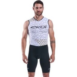 Ekoï Body da triathlon EKOI Racing GRAPHENE senza maniche Bianco