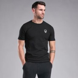 Ekoï T-SHIRT LIFESTYLE EKOI CHAIN SKULL NERO