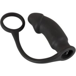 Black Velvets Anello vibrante per rubinetto “Ring + Plug” 1 pz Dilatatore anale