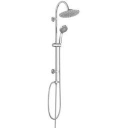 Aquapro COLONNA DOCCIA ACQUAPRO SOLE + 3 GETTI CROMO SOFFIONE ABS Ø 160 mm INTERASSE VARIABILE