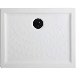 Tecnomat PIATTO DOCCIA IN CERAMICA BIANCO 100x80 cm H 6 cm PILETTA Ø 90 mm
