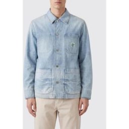 Closed Giacca a camicia in denim di cotone organico con tasche a toppa Blue Taglia L