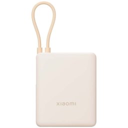 Xiaomi Tan GL Powerbank 10000 mAh - 33W - Cavo integrato - Ricarica rapida - Più livelli di sicurezza - Beige