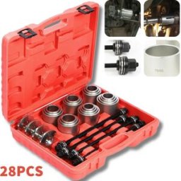 NONE [Disponibilità UE] Kit 28 Pezzi per Pressione e Rimozione Boccole e Guarnizioni, Strumento di Installazione e Riparazione Boccole Auto