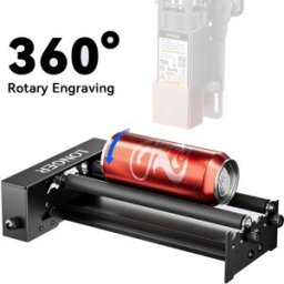 longer 360 ° Rullo rotante automatico per macchina per incisione laser Parti per incisore Accessori Bicchieri cilindrici Lattine Tazze Bottiglie Kit di strumenti