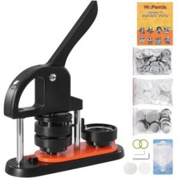SucceBuy Button Maker 25/32/58 Pin Maker con parti di pulsanti Maniglia ad arco ergonomica Punzonatrice Kit Button Maker Machine