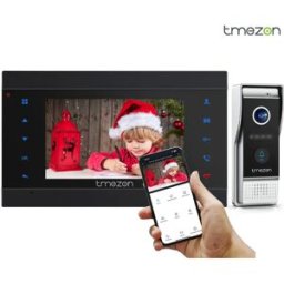 TMEZON Tuya App Home Intercom System Wireless WiFi Smart IP Video campanello 1080P 7 pollici con campanello cablato 1x1080P