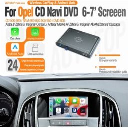 AUTOTOP Wireless CarPlay Android Auto per Opel Astra Insignia Meriva Mokka Zafira Tourer Vectra Caravan 2006-17 decoder Airplay