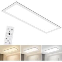Oraymin Plafoniera a LED da 24 W con telecomando, lampada a schermo piatto 58x20 cm, dimmerabile 2400LM 3000K-6500K, moderna per camera da letto, cucina, soggiorno