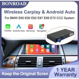 BONROAD Decoder Wireless CarPlay Android per Auto BMW X5 E70 X6 E71 Serie 3 E90 Serie 5 E60 Sistema CCC Interfaccia Airplay Mirror Link