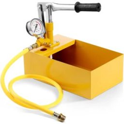 succebuy Pompa per Test Idrostatico Max 25 bar, Valvola Singola/Doppia, Serbatoio da 1.4/2.8 Galloni, Kit Tester Manuale Idraulico per Pressione dell'Acqua