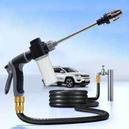 NONE Pistola ad acqua per lavaggio auto ad alta pressione, pulizia esterna di camper, pulizia del bollitore in schiuma, ugello per tubo dell'acqua da giardino, doccia da giardino,
