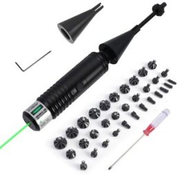 NONE 1350 Kit di mira collimatore laser verde tattico Calibrazione parallela Punto di caccia per fucile Pistola Compatibile con calibro completo