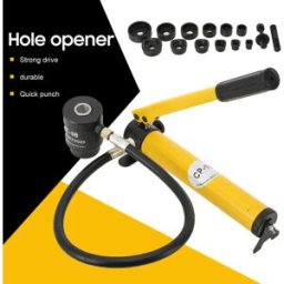 NONE Foratrice Idraulica 10T con Punte da 22-60mm per Metallo, Acciaio e Plastica - Kit Foratrice Idraulica