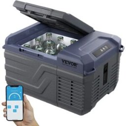 VEVOR SucceBuy Frigorifero per auto da 8 litri a 75 litri Frigo portatile Icebox Zona singola e doppia con temperatura del dente blu regolabile per camper da campeggio all'aperto