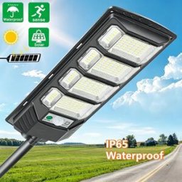 YQCHEZI Luci Solari da Esterno Impermeabili, Faretto Solare con Sensore di Movimento LED 6500K, Luce di Sicurezza per Giardino e Parcheggio