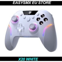 EasySMX Controller Wireless X20 2.4G/Bluetooth per PC, Switch, Android/iOS, Luci RGB, Programmazione Macro e Mappatura Giroscopica