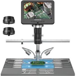 ANDONSTAR Nuovo Microscopio Digitale Trinoculare AD246SM-Plus 2000X UHD 2160P HDMI per Saldatura PCB SMD e Riparazione Telefoni