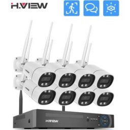 H.VIEW 8CH 5mp Wireless Wifi Camera sistema di sicurezza telecamera CCTV Kit di videosorveglianza NVR Indoor Outdoor Audio bidirezionale Xmeye
