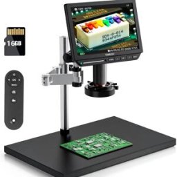 TOMLOV Microscopio digitale 4K HDMI 2000X TM4K Max Microscopi per saldatura da 10,1 pollici Microscopio con ingrandimento per monete USB da 52 MP