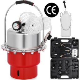 succebuy Spurgo pneumatico a pressione d'aria, strumento di spurgo della pressione dei freni Kit sistema di valvole di spurgo frizione freno portatile per garage