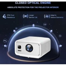 FlixTone Proiettore D10S 4000ANSI Full HDR10+ 1080P con Decodifica 4K HDR MEMC, Home Cinema Android 15.0, Beamer di Livello Cinematografico, CPU HI3751 V660, 3+128GB, Auto Focus e Keystone, Proiettore